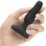 Анальная вибропробка чёрного цвета NOVICE REMOTE CONTROL PLUG BLACK - 10,2 см.