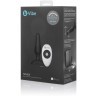Анальная вибропробка чёрного цвета NOVICE REMOTE CONTROL PLUG BLACK - 10,2 см.