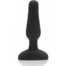 Анальная вибропробка чёрного цвета NOVICE REMOTE CONTROL PLUG BLACK - 10,2 см.