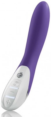 Фиолетовый вибратор Mystim Elegant Eric - 27 см.