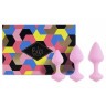 Набор из 3 нежно-розовых анальных пробок Bibi Butt Plug Set