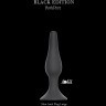 Чёрная анальная пробка Slim Anal Plug Large - 12,5 см.