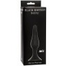 Чёрная анальная пробка Slim Anal Plug Large - 12,5 см.