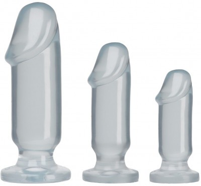 Набор прозрачных анальных фаллоимитаторов Crystal Jellies Anal Starter Kit