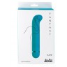 Бирюзовый перезаряжаемый вибратор Flamie - 18,5 см.
