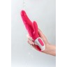 Ярко-розовый вибратор  Satisfyer Mr. Rabbit с клиторальным отростком - 22,1 см.