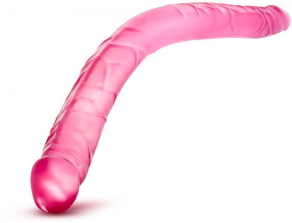 Розовый двусторонний фаллоимитатор B Yours 16  Double Dildo - 40,6 см.