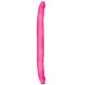 Розовый двусторонний фаллоимитатор B Yours 16  Double Dildo - 40,6 см.