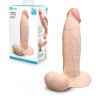 Телесный анальный фаллоимитатор Slipskin 9’’ Girthy - 23 см.