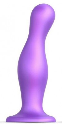 Фиолетовая насадка Strap-On-Me Dildo Plug Curvy size L