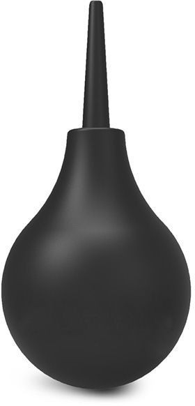 Черный анальный душ с обратным клапаном Non Return Valve Anal Douche