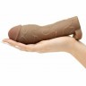 Коричневая насадка с кольцом Perfect 2 Extension with Ball Strap - 19 см.