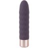 Фиолетовый мини-вибратор Elegant Diamond Vibe - 15 см.
