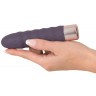 Фиолетовый мини-вибратор Elegant Diamond Vibe - 15 см.