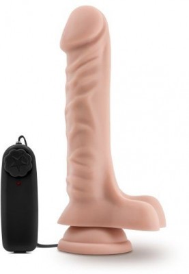 Телесный вибратор-реалистик Dr. James 9 Inch Vibrating Cock - 22,8 см.