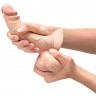 Телесный анальный фаллоимитатор Slipskin 6.5’’ Curved - 16,7 см.