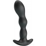 Черный анальный стимулятор простаты с вибрацией Special Anal Massager - 14,5 см.