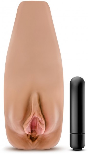Маструбатор-вагина с вибрацией Soft   Wet Renata Realistic Tan Masturbator
