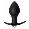 Чёрная анальная вибропробка Bulb Anal Plug - 10 см.