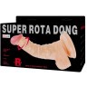 Реалистичный ротатор на присоске Super Rota Dong - 21 см.