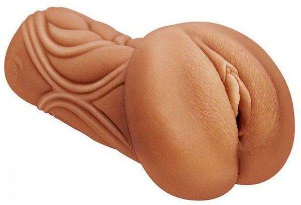 Кофейный мастурбатор-вагина Dumpling