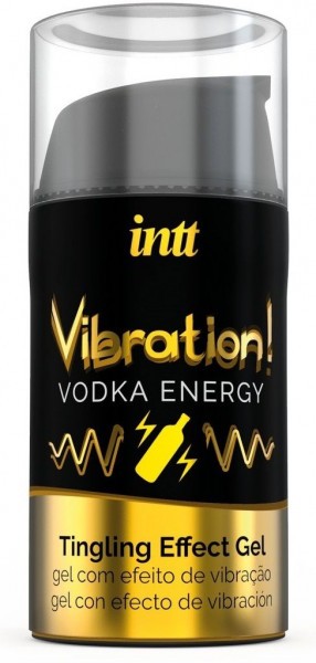 Жидкий интимный гель с эффектом вибрации Vibration! Vodka Energy - 15 мл.