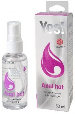 Согревающая силиконовая гель-смазка Yes Anal hot - 50 мл.