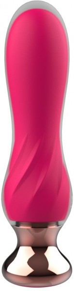 Розовый мини-вибратор Mini Vibrator с пультом ДУ - 12,5 см.