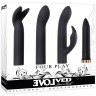 Набор из вибропули и 3 сменных насадок Four Play