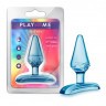 Голубая анальная пробка Jolly Plug - 7 см.