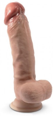 Телесный фаллоимитатор на присоске Silexd Premium Real Skin Model 1 8’’ - 20,5 см.