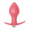 Розовая анальная вибропробка Bulb Anal Plug - 10 см.