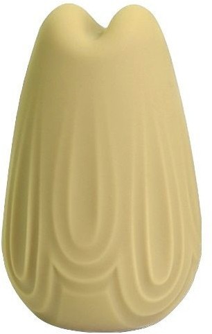 Желтый перезаряжаемый вибратор Vase - 7,4 см.
