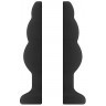 Чёрная анальная пробка с тоннелем №49 Small Hollow Tunnel Butt Plug 3 Inch - 7,7 см.