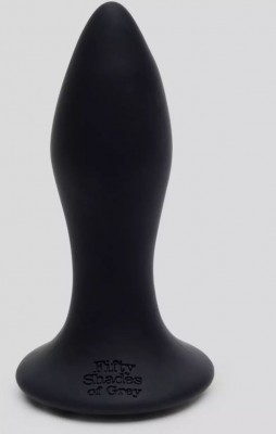 Черная анальная вибропробка Sensation Rechargeable Vibrating Butt Plug - 8,9 см.
