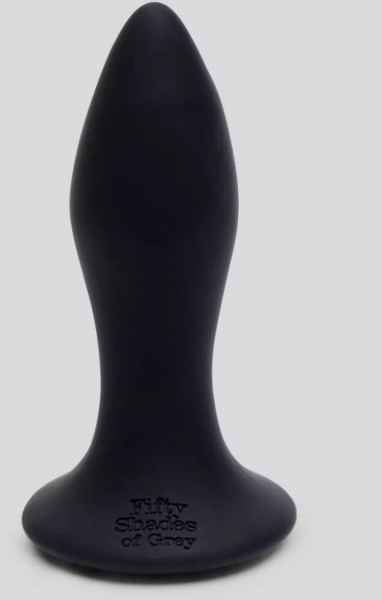 Черная анальная вибропробка Sensation Rechargeable Vibrating Butt Plug - 8,9 см.