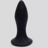 Черная анальная вибропробка Sensation Rechargeable Vibrating Butt Plug - 8,9 см.