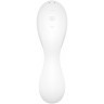 Белый вибратор 3-в-1 Curvy Trinity 5+