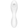 Белый вибратор 3-в-1 Curvy Trinity 5+