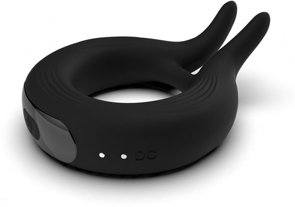 Черное эрекционное кольцо Marry Me Rechargeable Vibrating Cockring