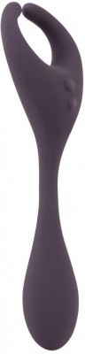 Фиолетовый универсальный вибратор Remote Controlled Couples Vibrator