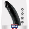 Чёрный фаллоимитатор с присоской 7  Cock - 17,8 см.