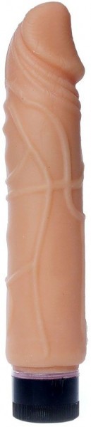 Телесный вибратор-реалистик Real Skin - 22 см.