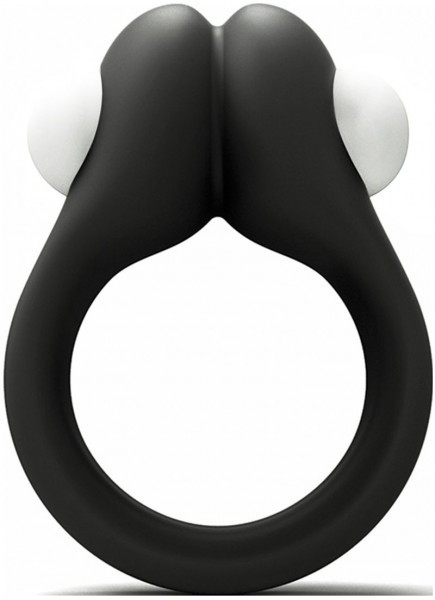 Черное эрекционное кольцо Zippy Vibrating Ring With Bullet