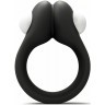 Черное эрекционное кольцо Zippy Vibrating Ring With Bullet