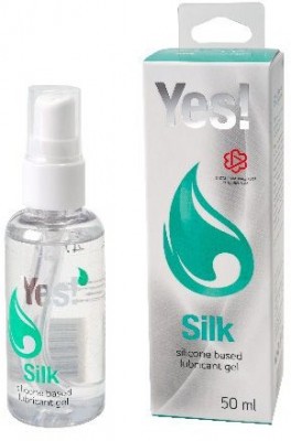 Силиконовая гипоаллергенная вагинальная смазка Yes Silk - 50 мл.
