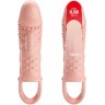 Телесная насадка с вибрацией Cecelia - 18,5 см.