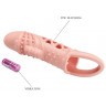 Телесная насадка с вибрацией Cecelia - 18,5 см.