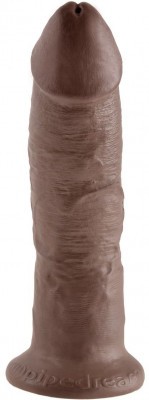 Коричневый фаллоимитатор 9  Cock - 22,9 см.