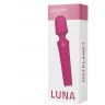 Бордовый вибромассажер Luna - 21,4 см.